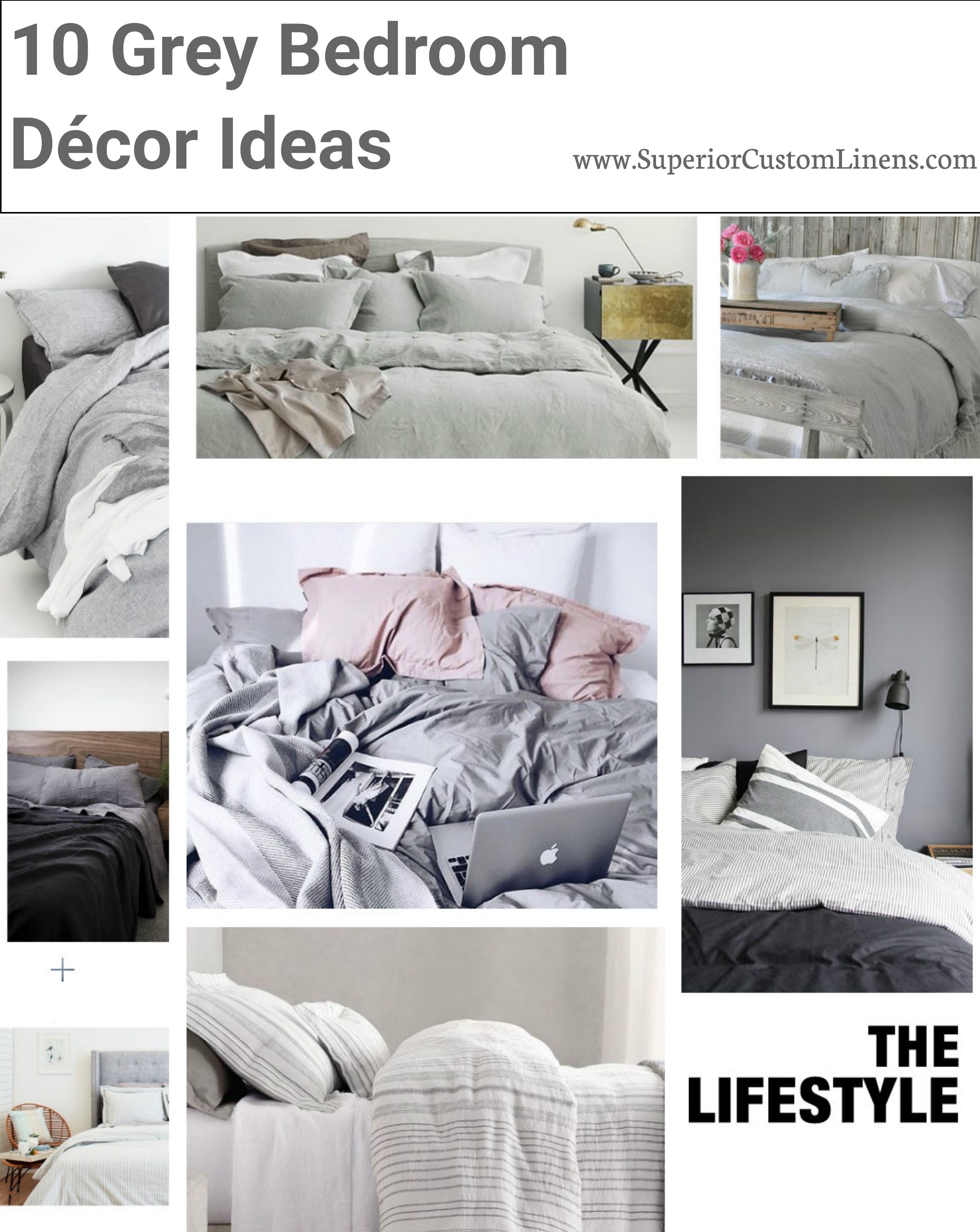 10 Grey Bedroom Décor Ideas - Superior Custom Linens