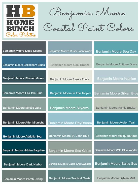 Coastal color choice paint