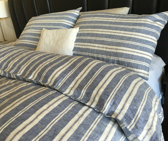 Nautical striped duvet cover