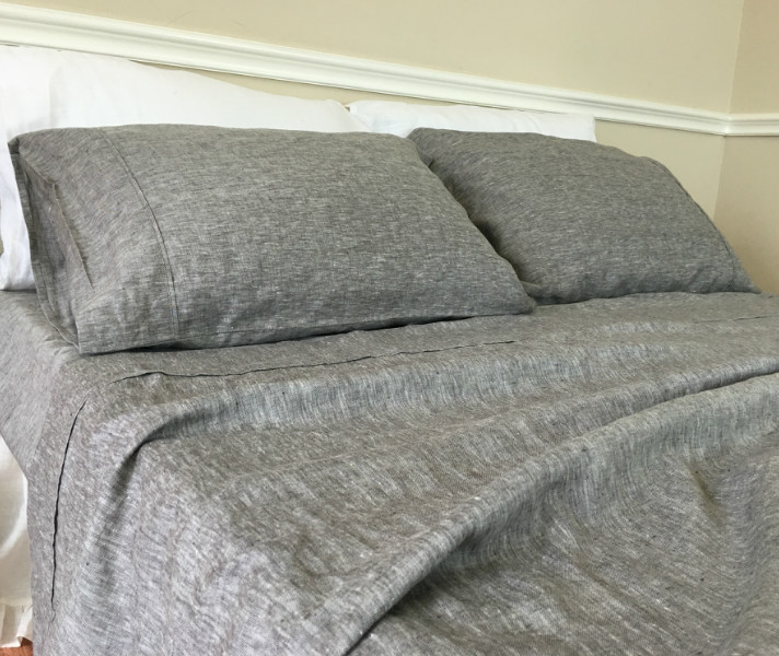 Chambray GREY Bed Sheet