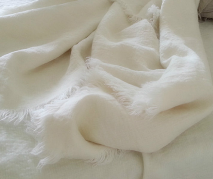 white linen blanet, summer blanket
