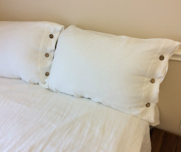 Wood Button Duvet Cover